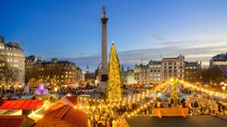 トラファルガー広場クリスマスマーケット